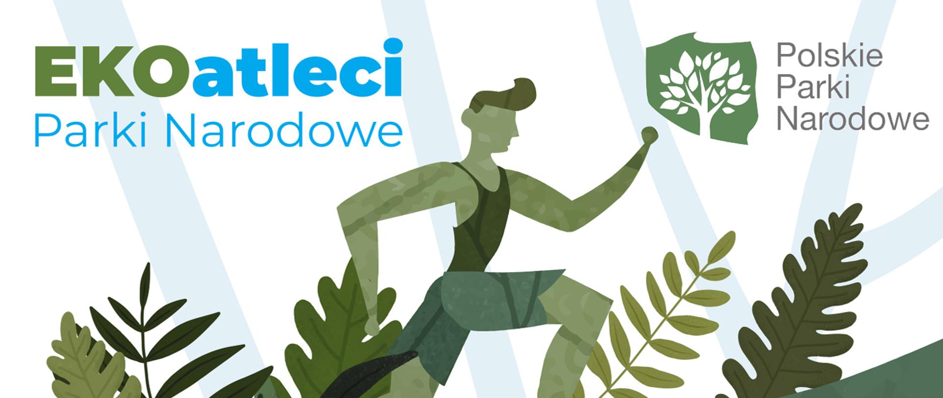 grafika promująca projekt Ekoatleci Parki narodowe