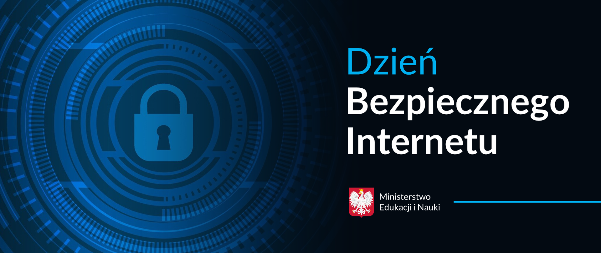 Grafika z tekstem: "Dzień Bezpiecznego Internetu"