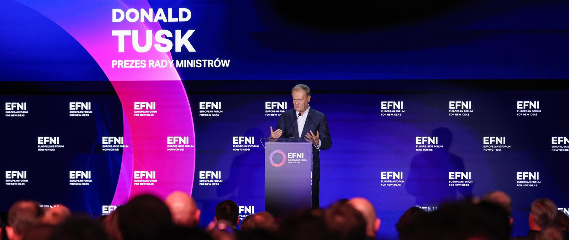Udział premiera Donalda Tuska w Europejskim Forum Nowych Idei