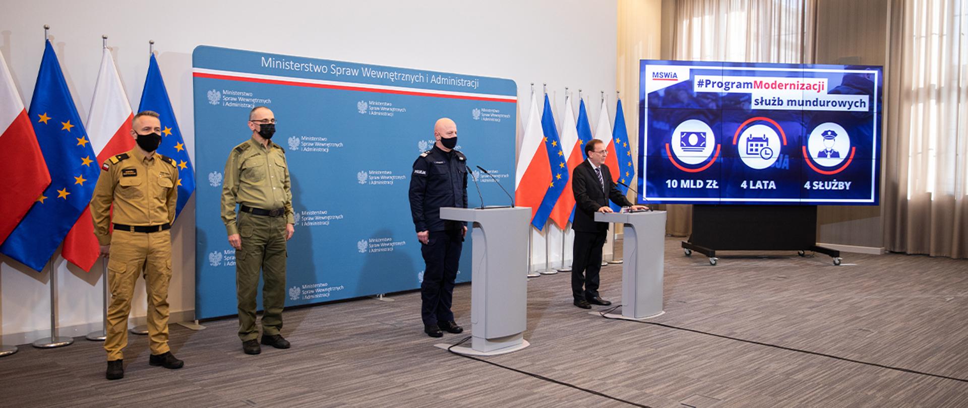 Konferencja prasowa w MSWiA