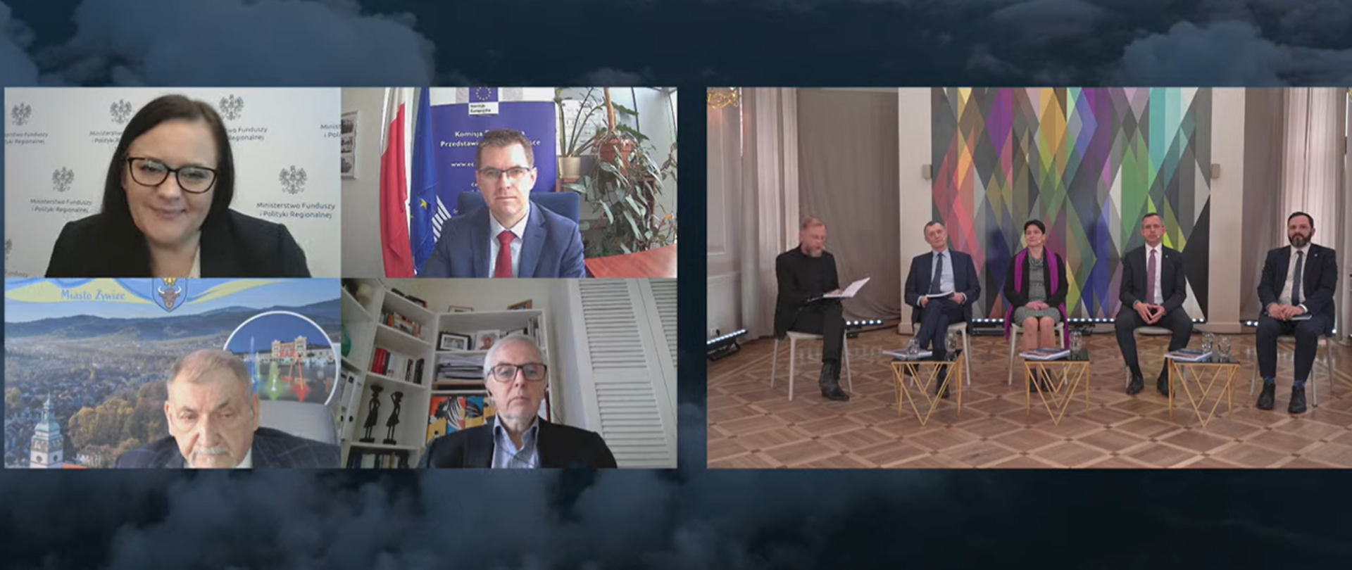 na zdjęciu uczestnicy spotkania w formule hybrydowej