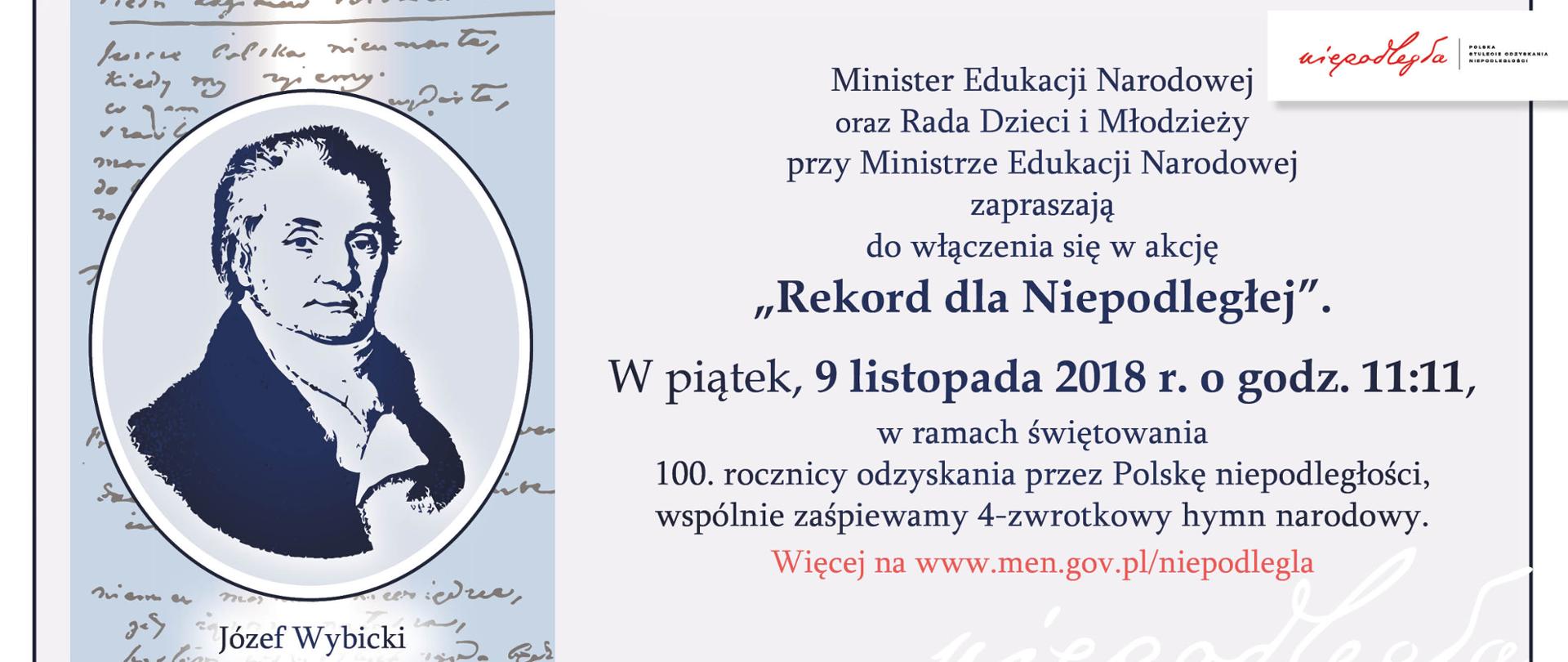 Świętujmy razem 100-lecie odzyskania niepodległości! Akcja „Rekord dla Niepodległej”