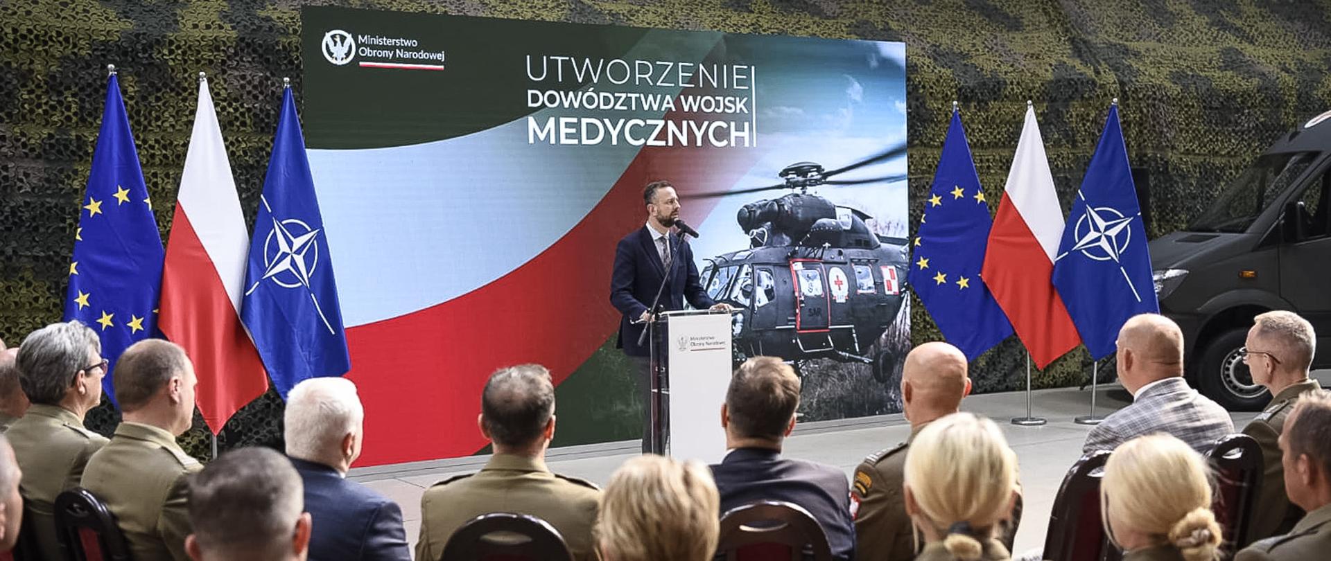 W poniedziałek, 15 września w 6. Brygadzie Powietrznodesantowej w Krakowie, Władysław Kosiniak-Kamysz wicepremier, Minister Obrony Narodowej oraz Cezary Tomczyk sekretarz stanu w MON wzięli udział w uroczystości powołania Dowództwa Wojsk Medycznych.