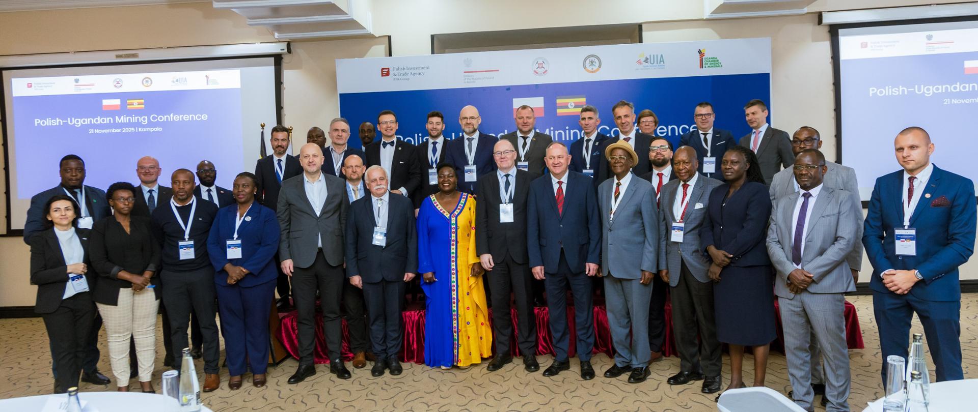 Uczestnicy polsko ugandyjskiej konferencji sektora górniczego - Kampala