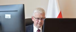 Wiceminister klimatu Ireneusz Zyska podczas E-konferencji - Podsumowanie raportu „Rynek Fotowoltaiki w Polsce 2020”