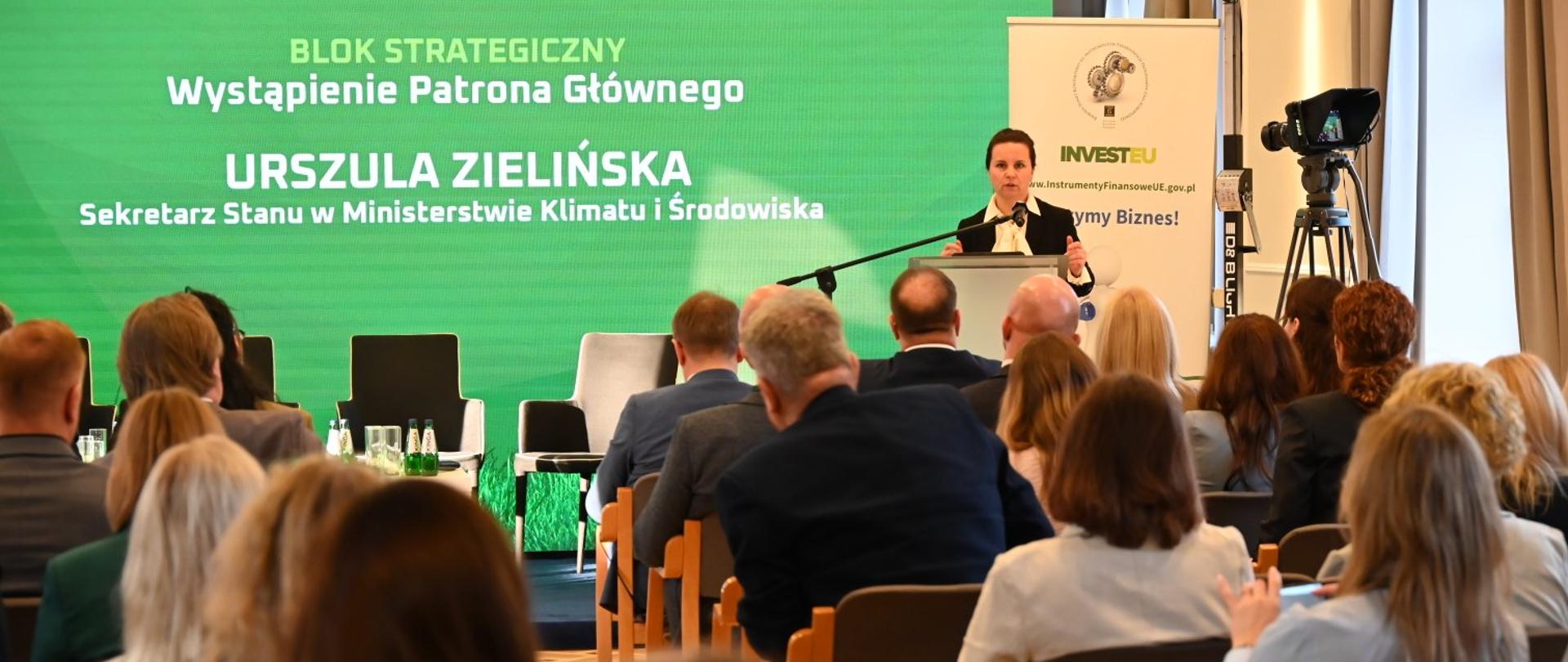 Ministra klimatu i środowiska Urszula Zielińska wzięła udział w Kongresie Bankowości Zrównoważonego Rozwoju