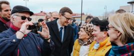 Premier Mateusz Morawiecki podczas wizyty w Janowie Lubelskim 
