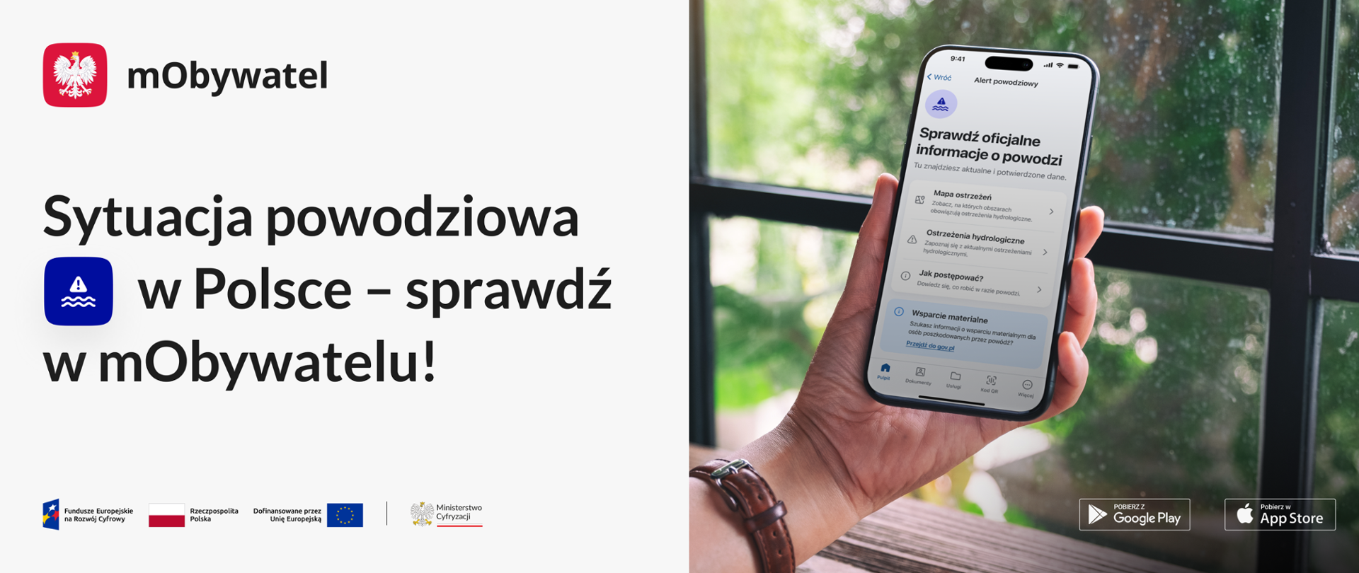 Alert powodziowy w mObywatelu