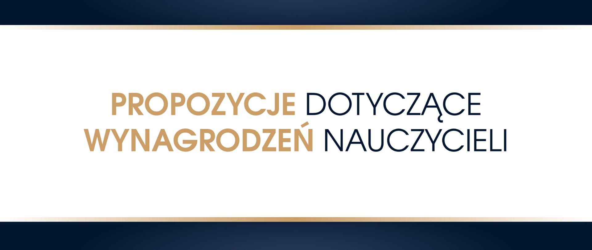 Grafika propozycje dotyczące wynagrodzeń nauczycieli