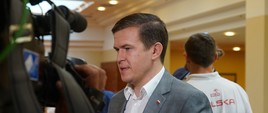 Powitanie polskich lekkoatletów - uczestników ME Berlin 2018 Wywiad z ministerm Bańką