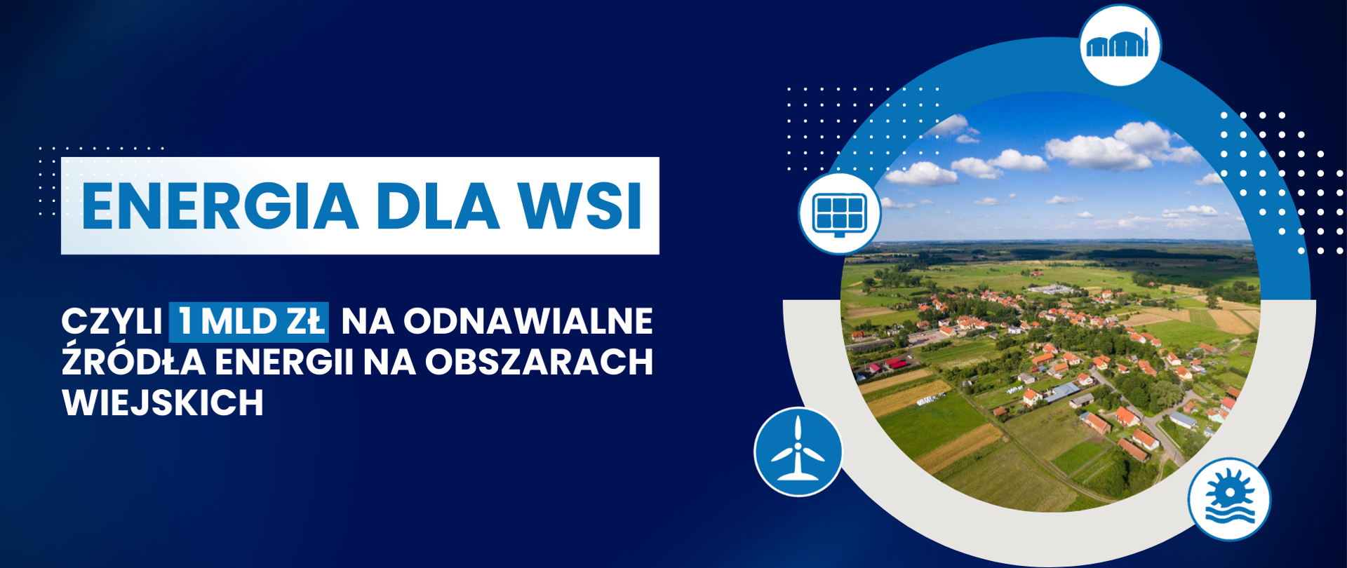 Energia dla wsi, czyli 1 mld zł na odnawialne źródła energii na obszarach wiejskich