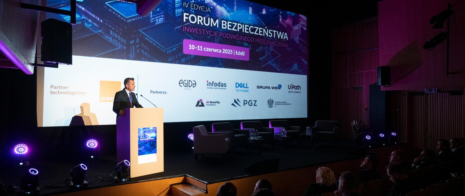 Wiceminister Sprawiedliwości Arkadiusz Myrcha na IV edycji Forum Bezpieczeństwa w Łodzi 