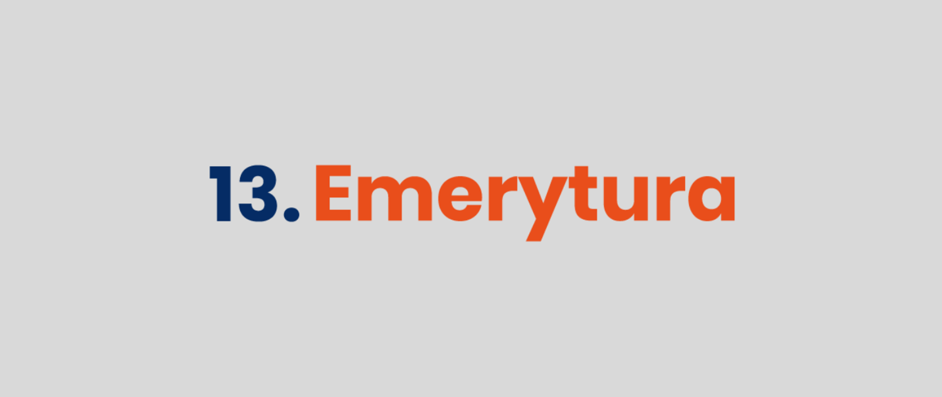 Logo programu 13. emerytura