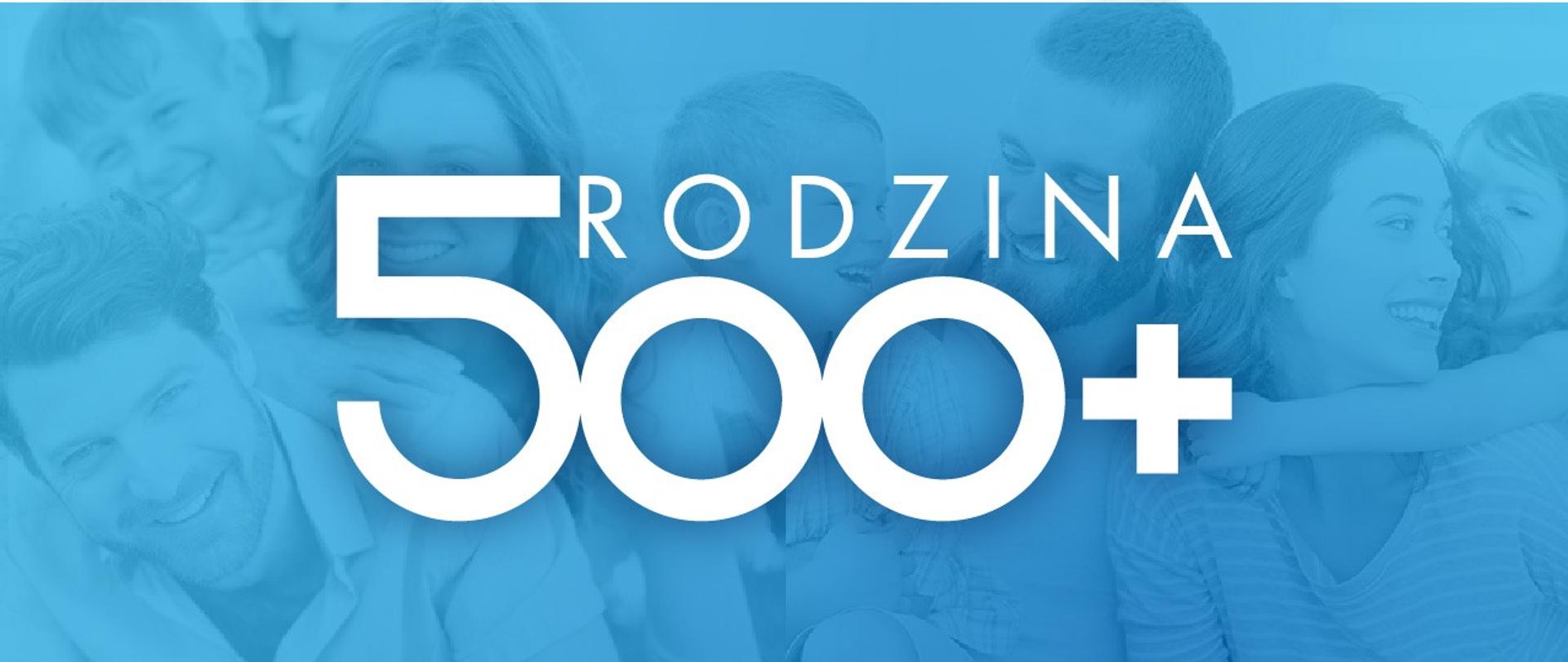 Rodzina i logo programu Rodzina 500 Plus 