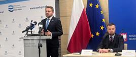 Konferencja wiceministra Jacka Ozdoby.