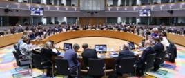 Sala obrad posiedzenia Rady do Spraw Gospodarczych i Finansowych
