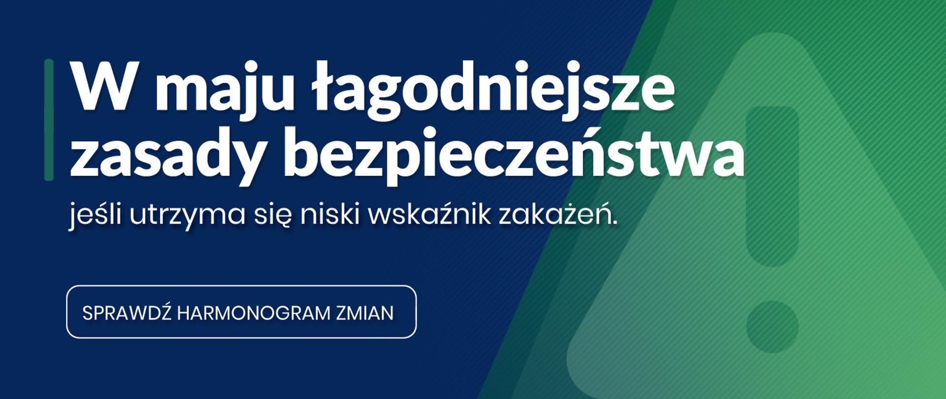 W maju łagodniejsze zasady bezpieczeństwa.