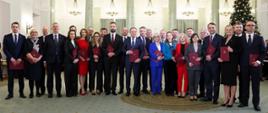 Premier Donald Tusk podczas zaprzysiężenia swojego rządu.