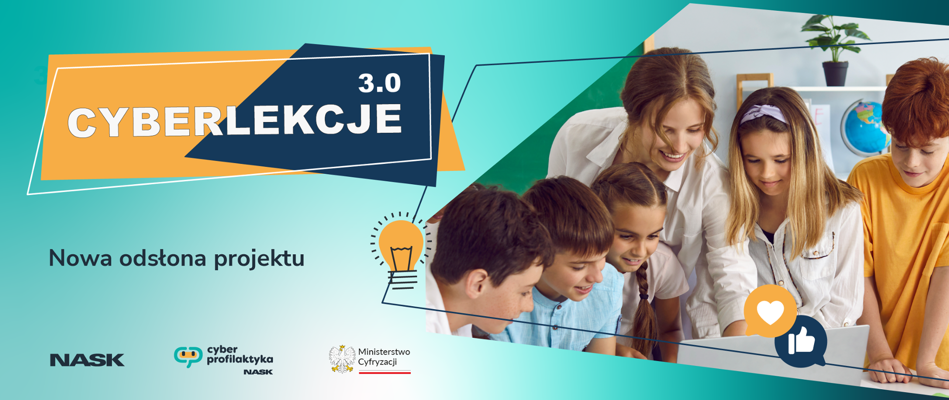 Cyberlekcje 3.0. Nowa odsłona projektu Cyberlekcje. Sprawdź, co się zmieniło.
