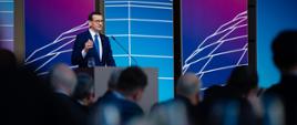 Premier Mateusz Morawiecki podczas jubileuszu 50-lecia pracy Wolfganga Schäuble w Berlinie.