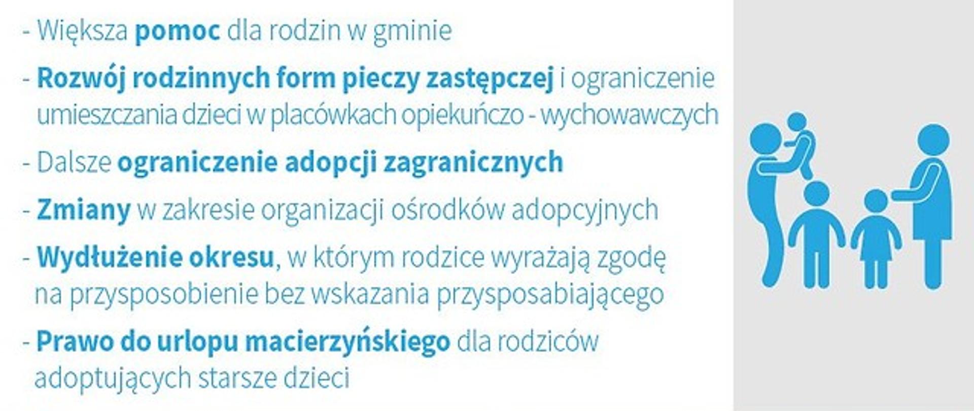 Zmiany w pieczy zastępczej.