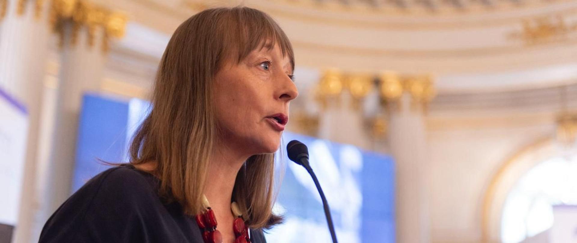 Aleksandra Piątkowska, Ambasador RP wzięła udział w manifestacji poparcia dla Ukrainy.