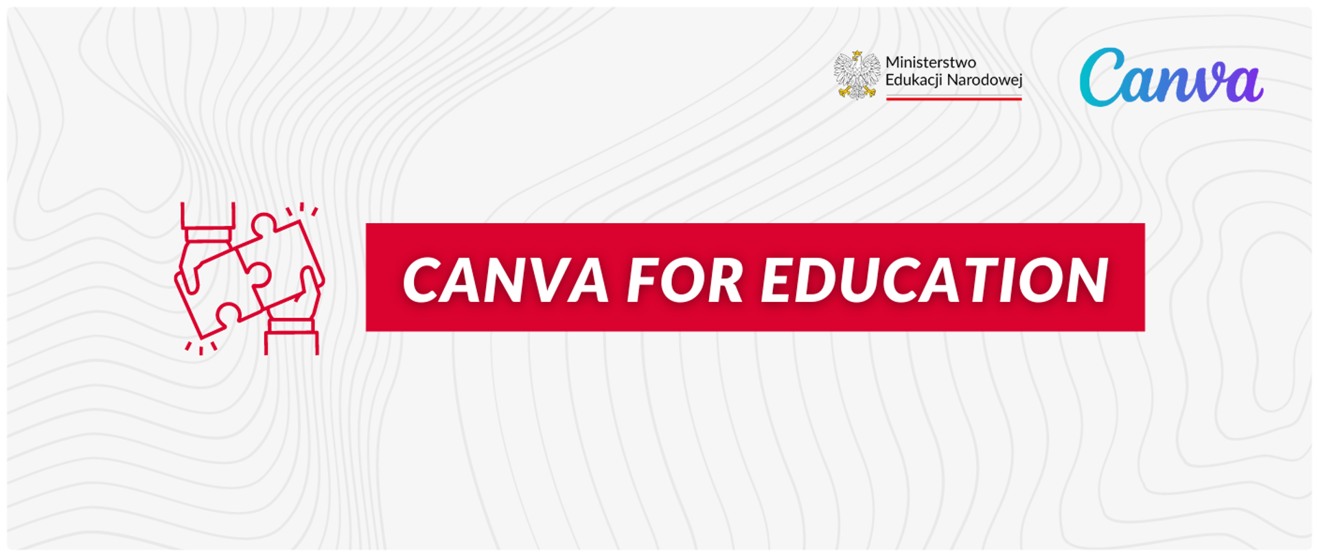 Grafika z napisem Canva for Education