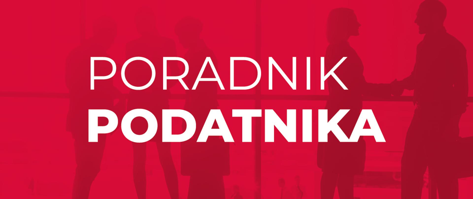 Graf z napisem na czerwonym tle portal podatnika