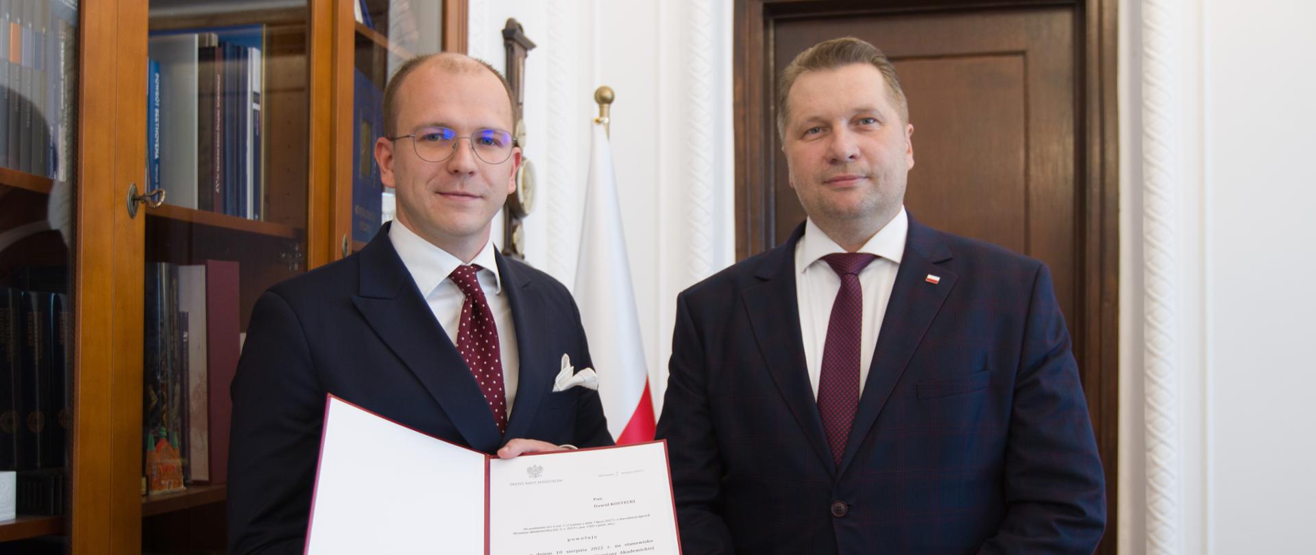 Dr Dawid Kostecki nowym dyrektorem Narodowej Agencji Wymiany Akademickiej 