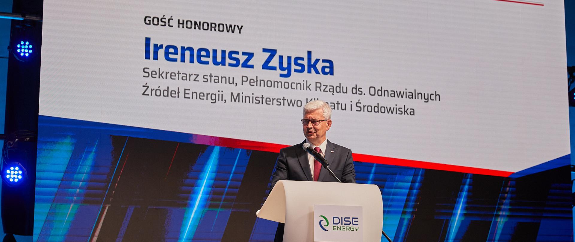Wiceminister klimatu i środowiska Ireneusz Zyska podczas IX Kongresu Energetycznego DISE. Fot. DISE