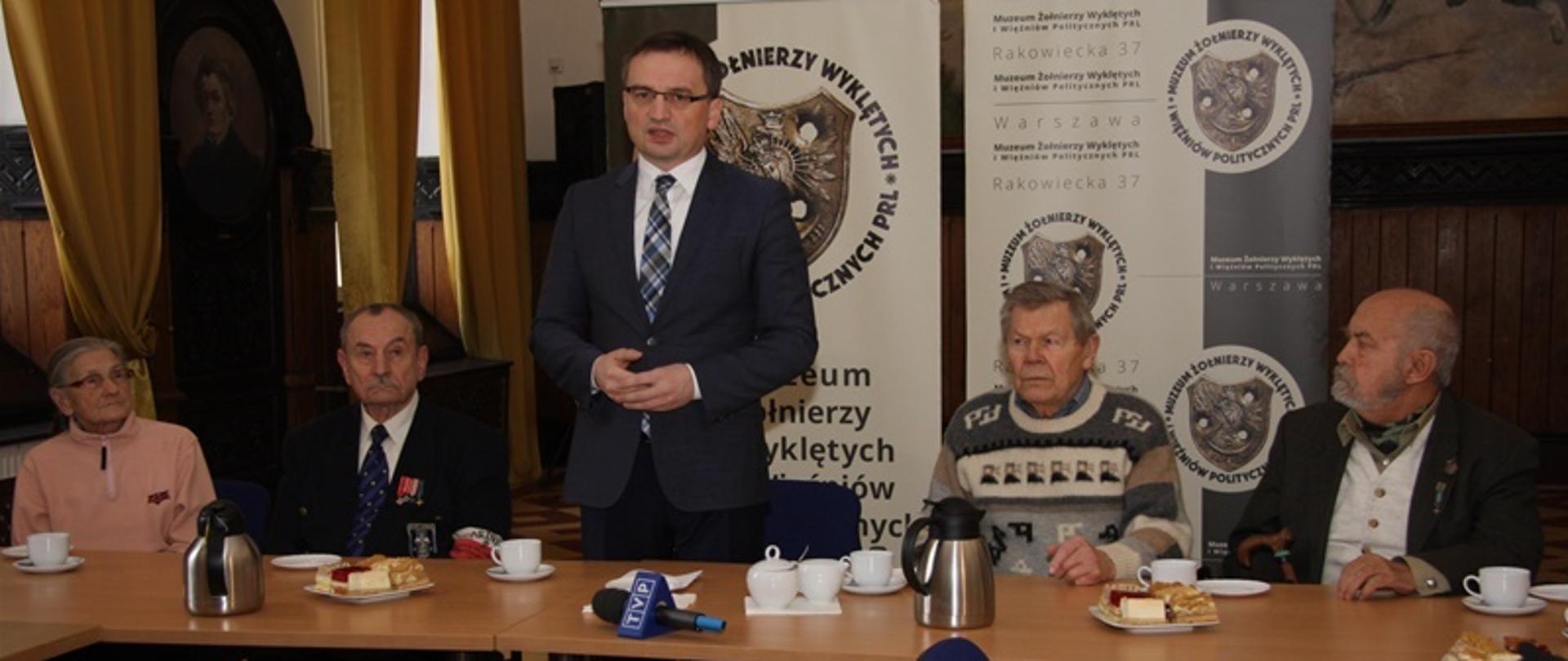 Minister Sprawiedliwości spotkał się z Żołnierzami Wyklętymi.
