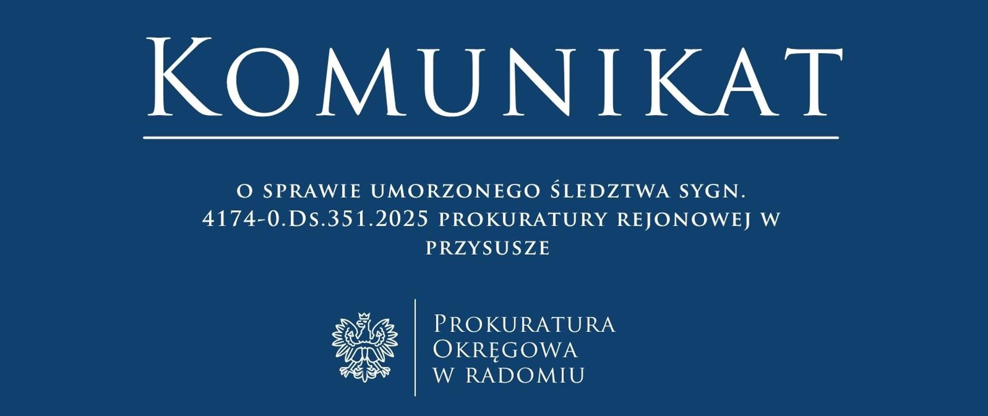 Komunikat Pr Przysucha 351.2025