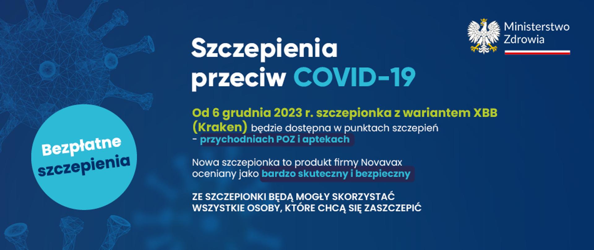 Grafika dotycząca szczepień przeciw COVID-19.