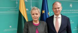 Wiceminister klimatu i środowiska Anna Łukaszewska-Trzeciakowska spotkała się z wiceministrem energii Litwy Albinasem Zananavičiusem.