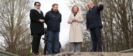 Minister Marcin Kierwiński, Sekretarz Stanu Magdalena Roguska, Wojewoda Opolska Monika Jurek podczas wizyty na Opolszczyźnie.