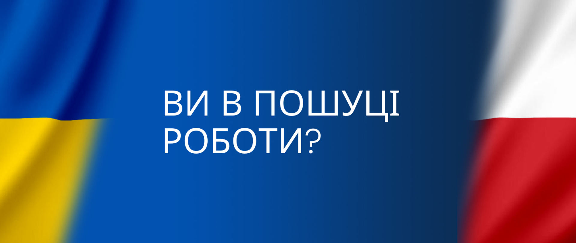 ВИ В ПОШУЦІ РОБОТИ?