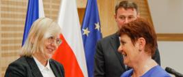 Minister Anna Moskwa na inauguracyjnym posiedzeniu polsko-czeskiej Wspólnej Komisji powołanej na mocy umowy ws. Turowa i bilateralnych konsultacjach z Minister Środowiska Republiki Czeskiej Anną Hubáčkovą.