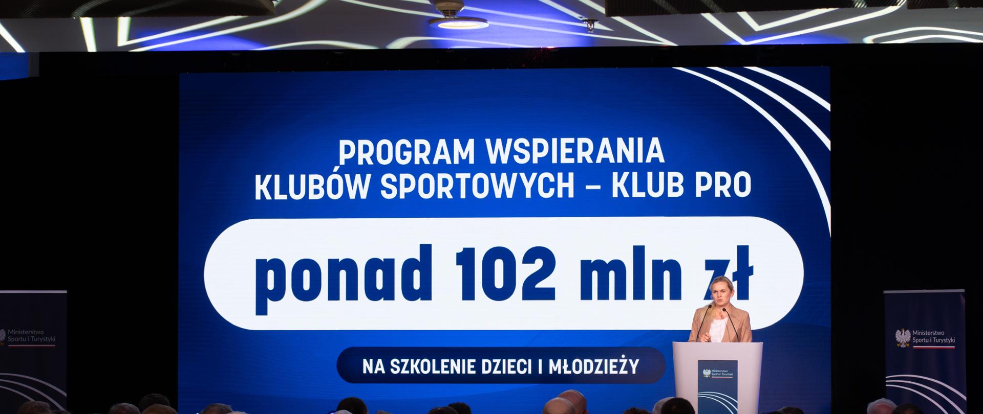 Inwestycje w sport dzieci i młodzieży - 102 mln zł na wsparcie klubów sportowych. MBN przemawia na wydarzeniu organizowanym przez Ministerstwo Sportu i Turystyki w sprawie programu KLUB PRO