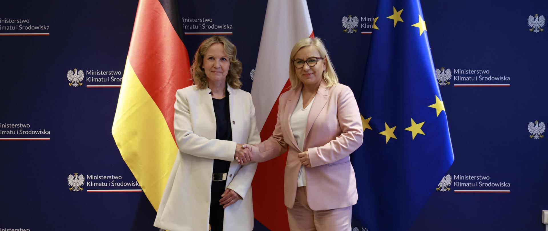 Rozmowy minister klimatu i środowiska Pauliny Hennig-Kloski z niemiecką minister środowiska Steffi Lemke.