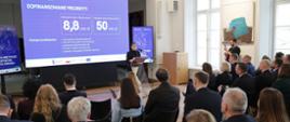 Na zdjęciu ministra kultury i dziedzictwa narodowego Marta Cienkowska podczas spotkania
