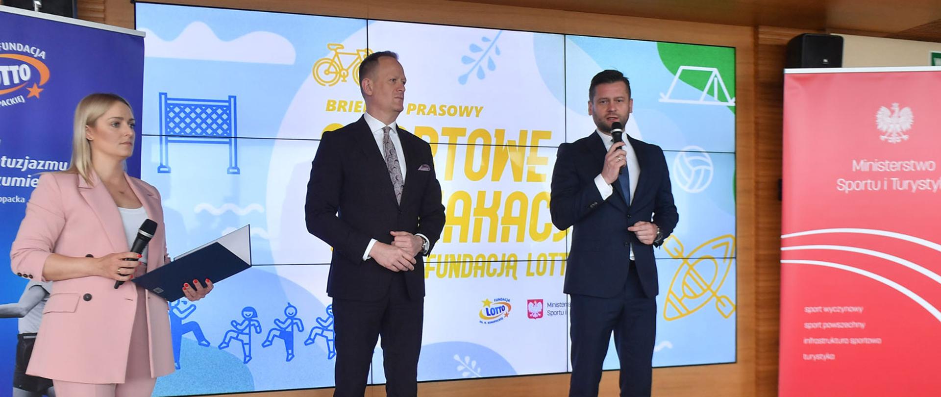 Briefing Prasowy "Sportowe Wakacje +" z Fundacją Lotto. fot. Stach Lesczyński/PAP.