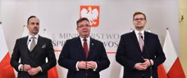 Konferencja prasowa w Ministerstwie Sprawiedliwości