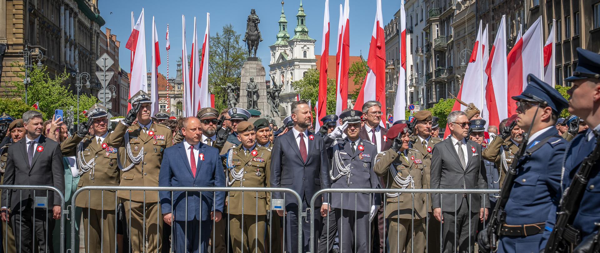 3 maja 2026 r. w Krakowie, wicepremier - minister obrony narodowej Władysław Kosiniak-Kamysz wziął udział w uroczystych obchodach 235. rocznicy uchwalenia Konstytucji 3 Maja. Fot. szer. Tomasz Radziwiński/2KP
