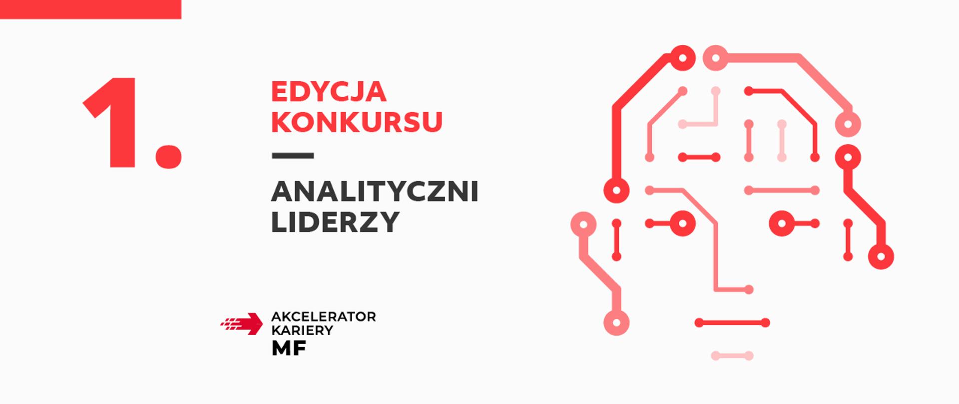 Grafika z tekstem 1 edycja konkursu Analityczni Liderzy akcelerator kariery MF