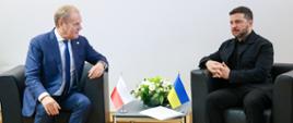 Spotkanie Premiera D. Tuska z Prezydentem Ukrainy W. Zełenskim podczas szczytu RE