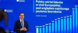 Premier Mateusz Morawiecki podczas konferencji prasowej po zakończonym posiedzeniu Rady Ministrów.