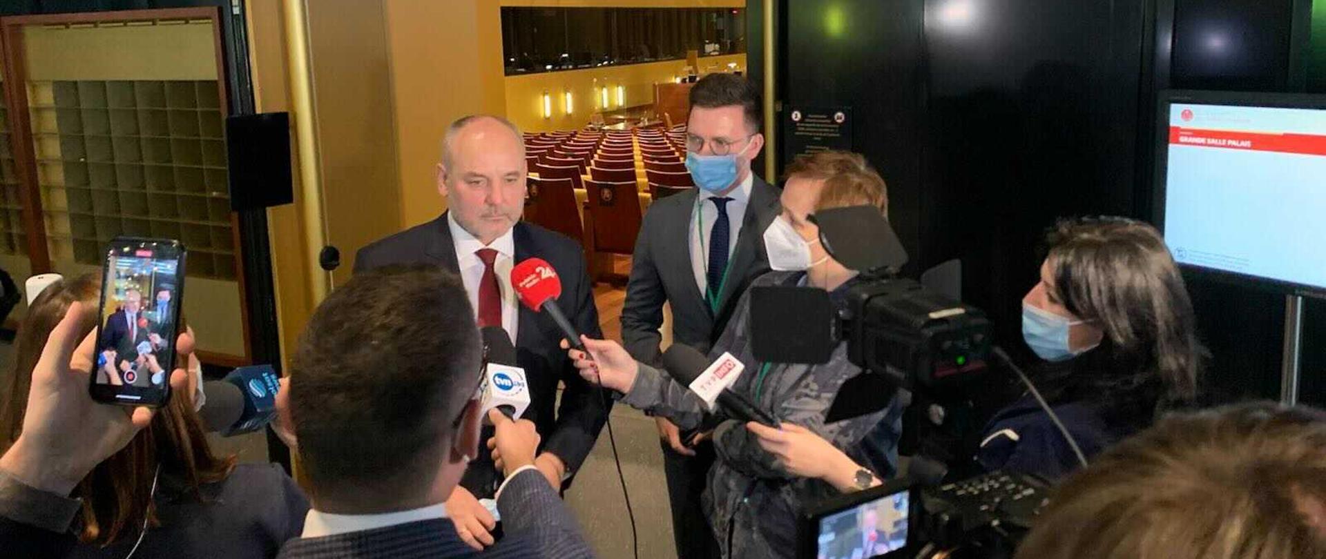 Wiceminister Piotr Dziadzio po rozprawie w Trybunale Sprawiedliwości UE ws. KWB Turów