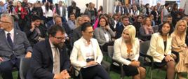 Ceremonia otwarcia Targów od lewej: Pan Ambasador Rafał Perl, Pani Minister Golińska, Pani wicepremier Zorana Mihajlović, Pani Minister Irena Vujowić
