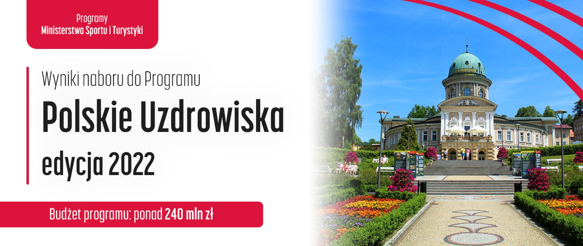 Wyniki naboru do Programu Polskie Uzdrowiska w ramach projektów strategicznych Polskiego Ładu