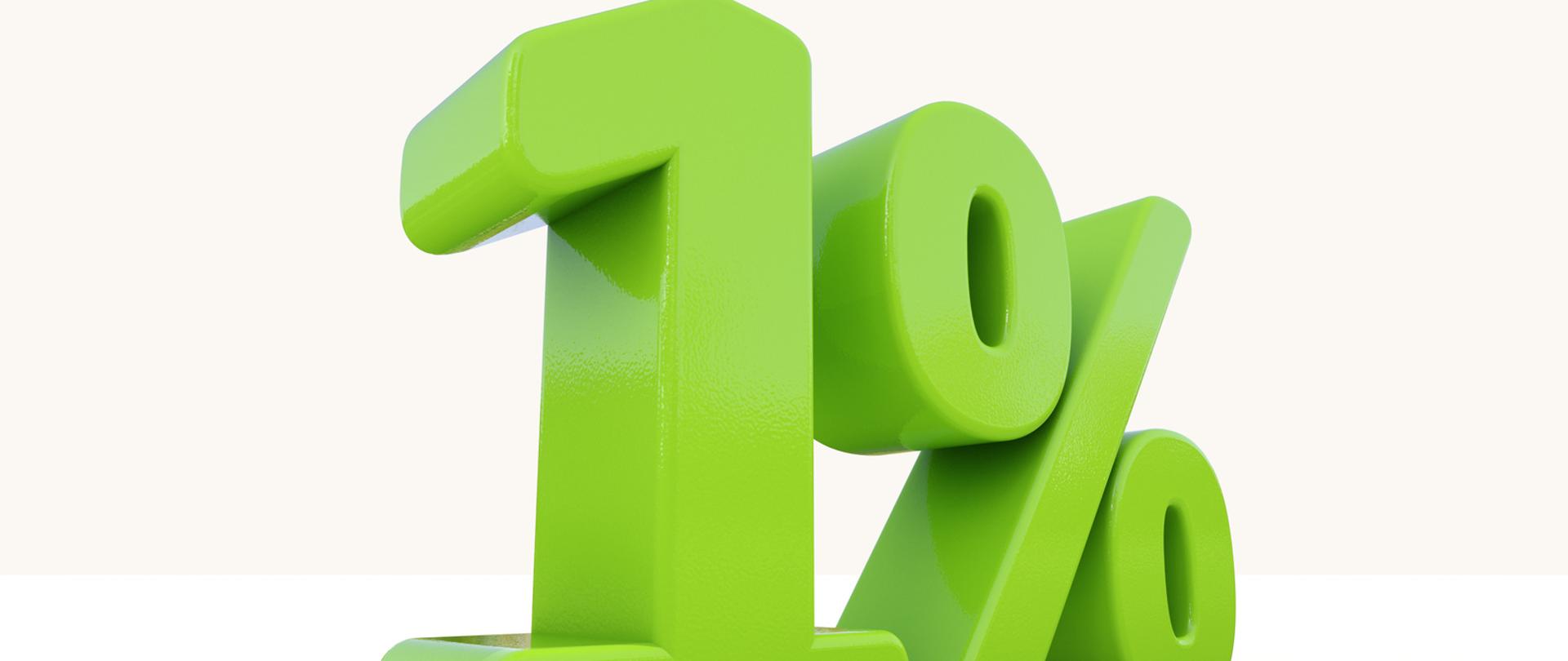 1%